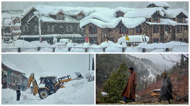 Snowfall and heavy rain rendered several parts of Jammu and Kashmir unnavigable including, the Jammu-Srinagar national highway which remained closed on Monday.