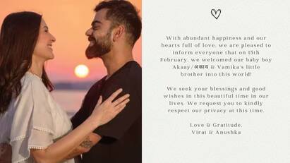 Virat Kohli and Anushka Sharma are blessed with a baby boy Virat Kohli Blessed Baby Boy: இதுதான் காரணமா..! பிறந்த குட்டி ”கோலி”.. இன்ஸ்டாவில் சூப்பராக சொன்ன விராட் - அனுஷ்கா..!
