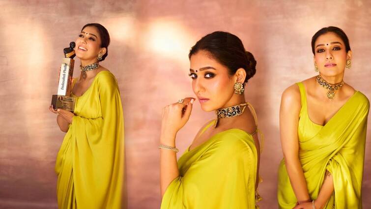 Nayanthara wins Best Actress Award for Jawan Movie Dadasaheb PhalkeAwards 2024 Nayanthara: தாதா சாகேப் பால்கே விருதுடன் கெத்து காட்டும் லேடி சூப்பர் ஸ்டார் நயன்; வைரலாகும் புகைப்படங்கள்