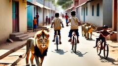 Photos: अगर भारत में आवारा कुत्तों की जगह शेर होते तो क्या होता, कुछ ऐसा होता नजारा