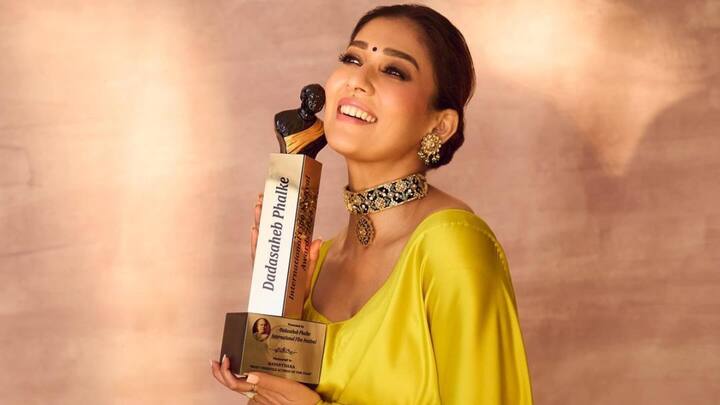 Nayanthara won Dadasaheb Phalke IFF Award : 2024 సంవత్సరానికిగానూ దాదాసాహెబ్ ఫాల్కే అవార్డులు అందించారు. జవాన్ మూవీలో బెస్ట్ యాక్టర్స్​గా నయనతార ఈ అవార్డును అందుకుంది.