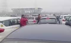 Farmers Protest: ਕਿਸਾਨਾਂ ਦੀ ਦਿੱਲੀ 'ਚ ਐਂਟਰੀ ਰੋਕਣ ਲਈ ਵਧੀ ਸਖ਼ਤੀ, ਸਰਹੌਲ ਬਾਰਡਰ 'ਤੇ ਲੱਗਿਆ ਲੰਬਾ ਜਾਮ, ਵੇਖੋ ਤਸਵੀਰਾਂ