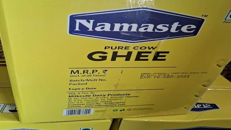 Banaskantha News Duplicate ghee seized after duplicate milk, 1300 kg of ghee seized from Kanodar Palanpur Duplicate Ghee: પાલનપુરના કાણોદરમાં ડુપ્લીકેટ ઘીની ફેક્ટરી પર રેડ, 1300 કિલો જથ્થો જપ્ત