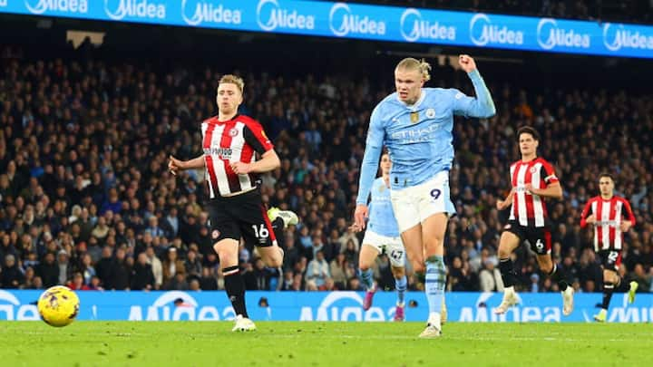 Man City vs Brentford HIGHLIGHTS Erling Haaland Goal Sent Manchester City Point Off Top In English Premier League Liverpool Man City vs Brentford: Erling Haaland's Goal That Sent City A Point Off The Top In Premier League- WATCH