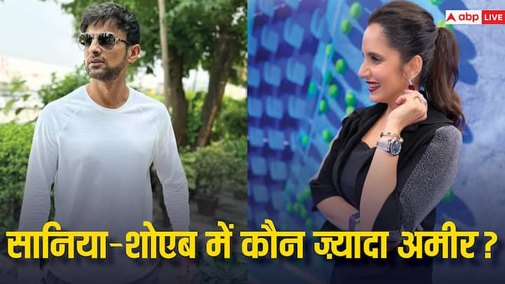 Sania Mirza Shoaib Malik Net Worth: सानिया मिर्जा और शोएब मलिक लगातार चर्चाओं में बने हुए हैं. इसी बीच हम आपको बताएंगे कि सानिया मिर्जा और शोएब मलिक में कौन ज़्यादा अमीर है.