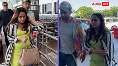 Varun-Natasha Pics: प्रेग्नेंट नताशा दलाल ने फ्लॉन्ट किया बेबी बंप, हसबैंड वरुण धवन ने एयरपोर्ट पर रखा ख्याल, देखें तस्वीरें
