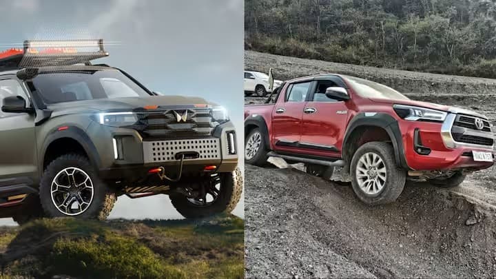 Toyota Hilux vs Mahindra Scorpio X comparison price features specification spacification and more details marathi news Toyota Hilux बरोबर टक्कर देणार Mahindra Scorpio X; पाहा काय आहे वैशिष्ट्य