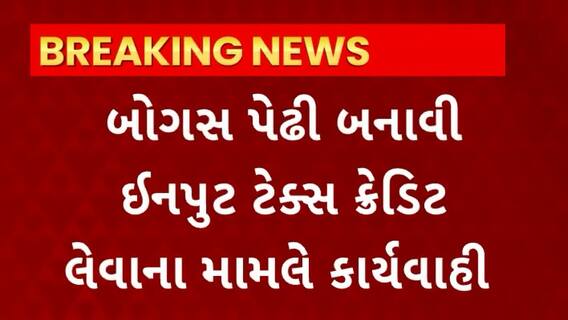 Rajkot News : બોગસ પેઢી બનાવી ઇનપુટ ટેક્સ ક્રેડિટ લેવાના મામલે કાર્યવાહી