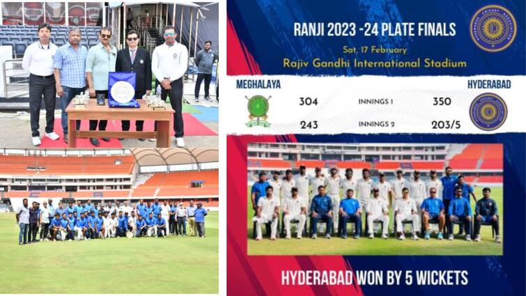 Ranji Trophy Hyderabad returns to the Elite Group in style Ranji Trophy: ఛాంపియన్‌ హైదరాబాద్‌, ఒక్క మ్యాచ్‌ ఓడిపోకుండా టైటిల్‌