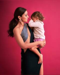 Shriya Saran Shares BTS Pics With Daughter Radha From Photoshoots; Check Out