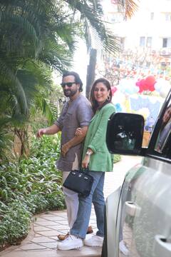 Jeh Ali Khan Birthday Bash: बालों में जेल लगाकर अपनी बर्थडे पार्टी में पहुंचे जेह अली खान...करीना का दिखा बॉसी लुक, तो स्कूल यूनिफॉर्म में नजर आए तैमूर