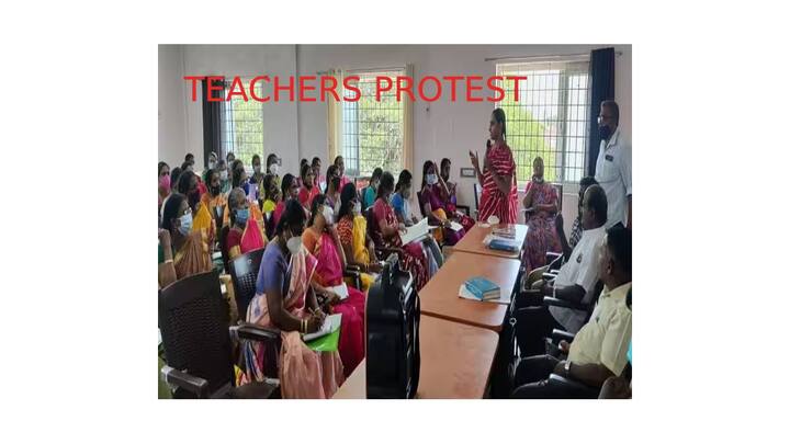 Equal Pay for equal work fulfill the Teachers Protest demand- PMK Anbumani Teachers Protest: சம ஊதியம் கோரி போராடினால் கைது செய்வதா?- ஆசிரியர்கள் கோரிக்கையை நிறைவேற்றுக- அன்புமணி