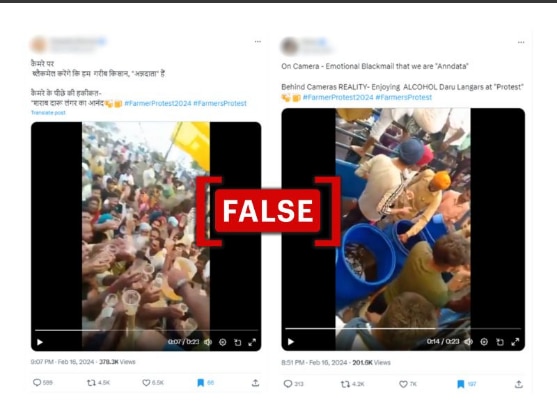 Fact Check: Old Video Showing Liquor Distribution At Punjab Fair Passed Off As Clip From Farmers' Protest