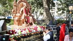 JP Nadda Mumbai Visit: जेपी नड्डा ने CM शिंदे से की मुलाकात, मुंबई में छत्रपति शिवाजी महाराज की प्रतिमा का किया अनावरण