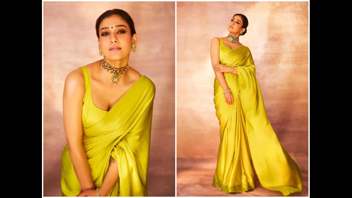 Nayanthara looks gorgeous in these pictures as dons the look in Saris