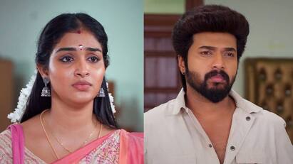 karthigai deepam serial today feb 22nd episode written update Karthigai Deepam தீபாவைத் தேடி வந்த பத்திரிகையாளர்கள்: வீடியோ காலில் சிக்கிய ஆனந்த்: கார்த்திகை தீபம் இன்று