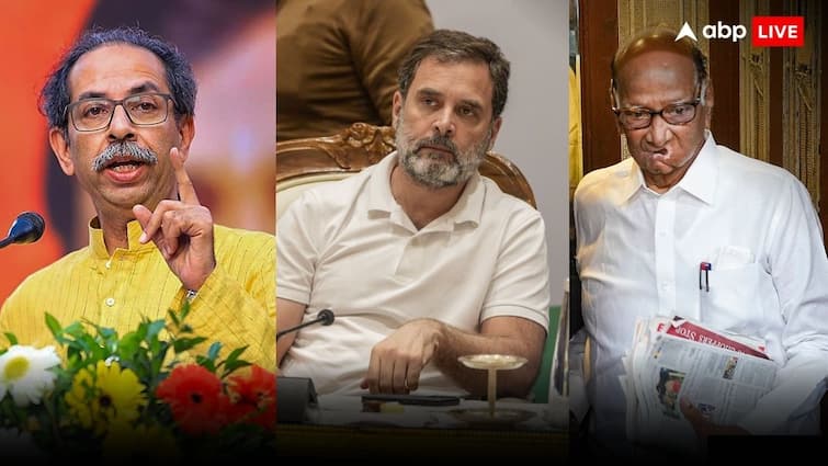 After Sharad Pawar Rahul Gandhi talks with Uddhav Thackeray about seat sharing in Maharashtra for lok sabha election 2024 शरद पवार के बाद उद्धव ठाकरे से हुई राहुल गांधी की बात, महाराष्ट्र की 38 सीट पर बनी सहमति, 9 पर फंसा है पेच