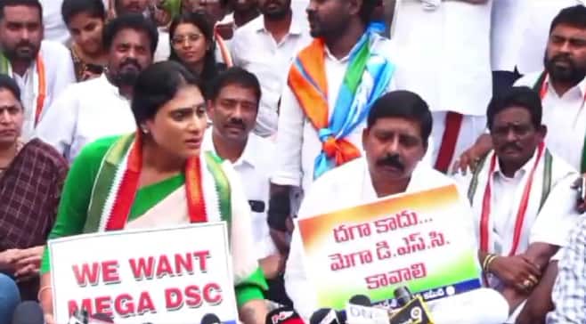 In an attempt to evade arrest, the Congress leader spent the night at the party office (Credit: X/@ManickamTagore)