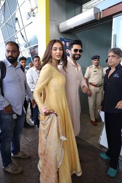 Rakul Preet-Jackky Wedding: मांग में सिंदूर, हाथ में चूड़ा, अनारकली सूट में पति जैकी के साथ रकुल प्रीत सिंह हुईं स्पॉट, गोवा में रचाई थी शादी