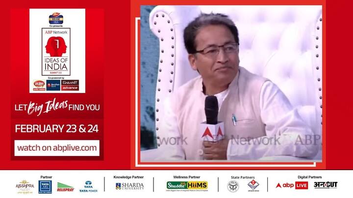 Ideas Of India 2024 by abp network live Please Live Simpler Lives So That People In Mountains May Simply Live, Says Sonam Wangchuk Ideas Of India 3.0 — 'Live Simpler Lives So That...': Sonam Wangchuk Urges City Populace