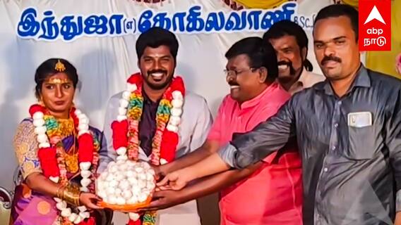 Thirupachi Benjamin - மணமக்களுக்கு பூண்டு மாலை! திருப்பாச்சி நடிகர் அசத்தல்