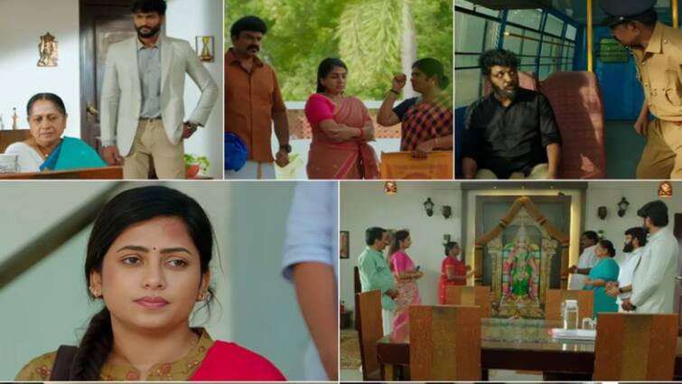 Sun tv Ethirneechal serial today episode february 23 promo Ethirneechal: குணசேகரன் வீட்டில் டேரா போடும் ராமசாமி அப்பத்தா: எஸ்கேப்பான ஜீவானந்தம்: எதிர்நீச்சலில் இன்று!