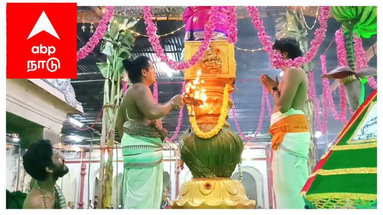 Thiruvengadu temple Indra festival flag hoisting in Mayiladuthurai district - TNN திருவெண்காடு  புதன் ஸ்தலத்தில் கொடியேற்றத்துடன் தொடங்கியது இந்திரப் பெருவிழா