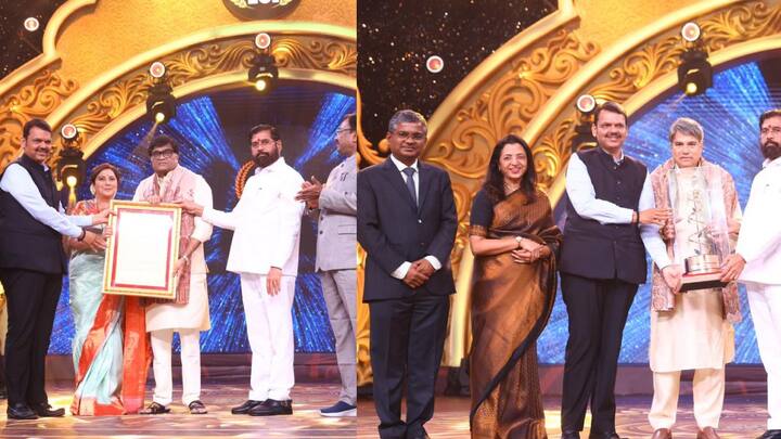Maharashtra State Film Awards :  ज्येष्ठ अभिनेते अशोक सराफ यांना महाराष्ट्र भूषण पुरस्कार प्रदान..