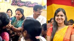 MLC Kavitha With Lasya Nanditha Family : లాస్య నందిత కుటుంబానికి ఎమ్మెల్సీ కవిత పరామర్శ | ABP Desam