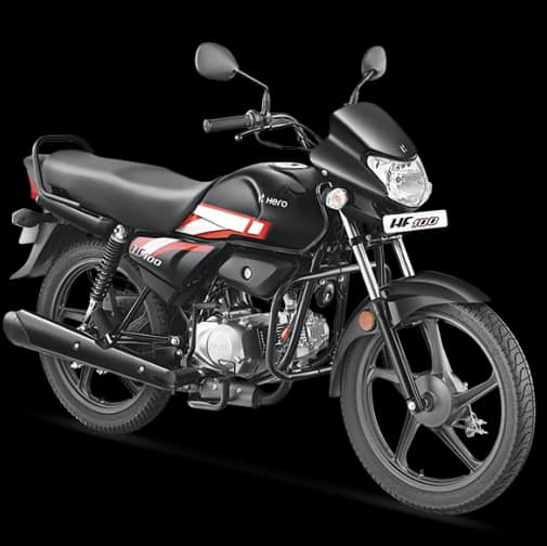 हीरो एचएफ 100 को भारत में फिलहाल बिक्री के लिए उपलब्ध सबसे सस्ती मोटरसाइकिल है. इसमें HF डीलक्स जैसा ही 97cc इंजन है जो समान 8hp और 8.05Nm आऊटपुट जेनरेट करता है. लेकिन इसमें i3S स्टॉप-स्टार्ट तकनीक नही मिलती है. यह केवल किक-स्टार्टर के साथ एक ही वेरिएंट में उपलब्ध है. इसकी एक्स शोरूम कीमत 59,068 रुपये है.