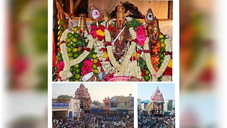 Tiruchendur Murugan Temple Masi Festival Chariot  Devotees pull the Chariot - TNN திருச்செந்தூர் முருகன் கோயில் மாசி திருவிழா தேரோட்டம் - அரோகரா கோஷத்துடன் தேரை வடம் பிடித்து இழுத்த பக்தர்கள்