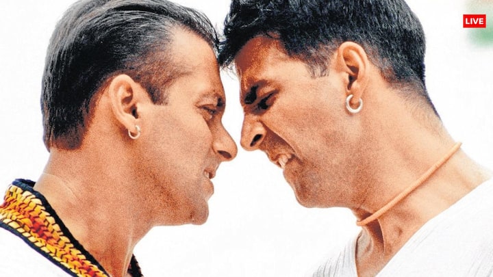 Akshay Kumar-Salman Khan Film Kissa: आज हम आपके लिए सलमान खान और अक्षय कुमार की उस फिल्म का किस्सा लेकर आए हैं. जो लव ट्राएंगल पर बनी और सुपरहिट हो गई. फिल्म ने बजट से चार गुना पैसा कमाया था.