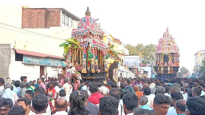 The festivities culminate with a Teppam, or Float Festival, marking the conclusion of the celebratory events. (Credit: ABP Nadu)