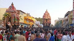 IN PICS: Tiruchendur Subramanya Swamy Temple's Chariot Festival Draws Hundreds Of Devotees In TN