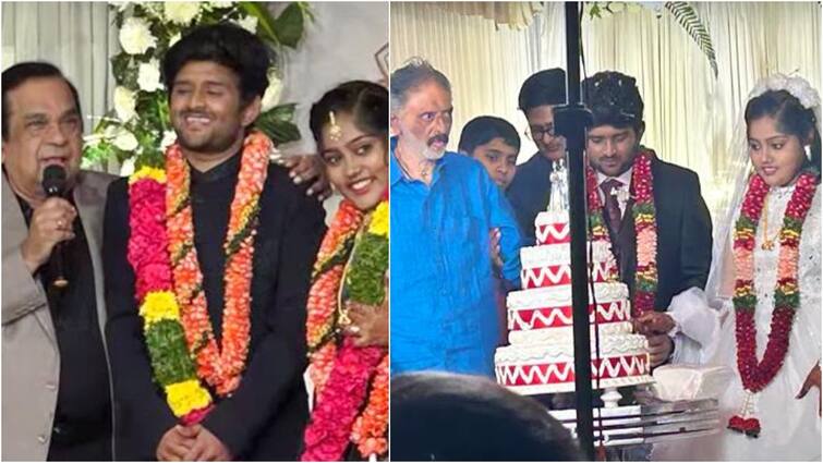 senior comedian sudhakar son benny marriage కమెడియన్ సుధాకర్ కుమారుడి పెళ్లి - దగ్గరుండి మరీ జరిపించిన బ్రహ్మానందం, ఫోటోలు వైరల్!