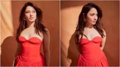 tamanna Latest Photo: తమన్నా హాట్‌ లుక్‌ - మిర్చి రెడ్‌ డ్రెస్స్‌లో 'మిల్కీ బ్యూటీ' అందాల విందు