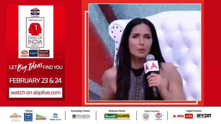 Ideas of India 2024 by ABP Network padma lakshmi on women reproductive health padma lakshmi on insecurity padma lakshmi on relationship in father  Live TV Ideas Of India 3.0: 'Every Immigrant Kid Goes Through A Lot Of Code Switching', Says Padma Lakshmi