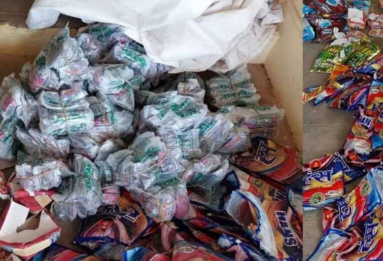 Man arrested for smuggling 455 kg Gutka worth Rs 3 lakh in Trichy - Police action திருச்சி: மூட்டை மூட்டையாக சிக்கிய குட்கா பொருட்கள்: ஒருவர் கைது! மதிப்பு இவ்வளவா?