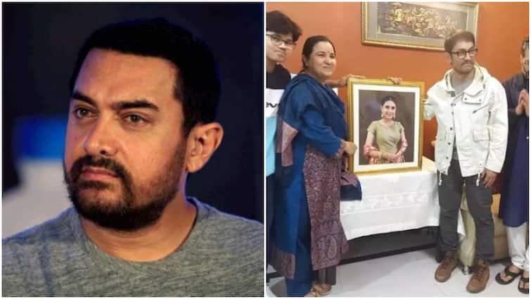 aamir khan visits suhani bhatnagar home after her death dangal actor faced backlash for smiling in a photo Aamir Khan Trolled: सुहानी भटनागर की फैमिली से मिले आमिर खान, हंसते हुए फोटो देख लोगों ने किया ट्रोल