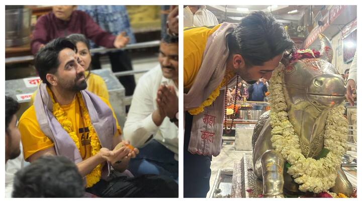 Ayushmann Khurrana has embarked on a spiritual journey, and visited the Mahakaleshwar Temple in Ujjain, Madhya Pradesh, seeking the blessings of the Lord Shiva.