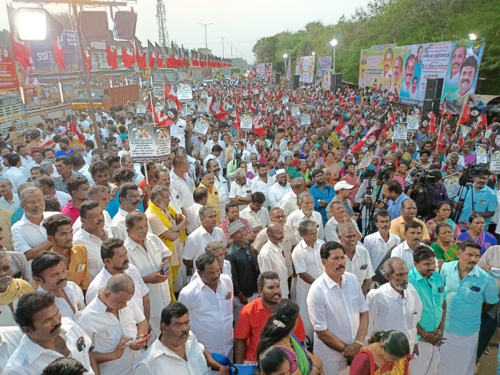 திருச்சி எம்.பி. திருநாவுக்கரசர் எங்கே? கண்டால் வரசொல்லுங்கள் - முன்னாள் அமைச்சர் விஜயபாஸ்கர்