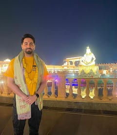 Ayushmann Khurrana Seeks Blessings At Mahakaleshwar Temple - See Pics