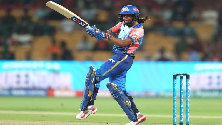 chinnaswamy stadium bangalore gujarat giants mumbai indians won by  5 wickets wpl 2024 Gujarat Giants vs Mumbai Indians: அதிரடி காட்டிய ஹர்மன்ப்ரீத் கவுர்...குஜராத் ஜெயன்ட்ஸ் அணியை வீழ்த்தி மும்பை இந்தியன்ஸ் வெற்றி!