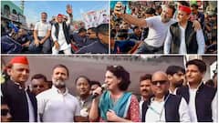 UP: Samajwadi Party Chief Akhilesh Yadav Joins Bharat Jodo Nyay Yatra In Agra — IN PICS