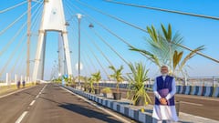 PM Modi Inaugurates India's Longest Cable-Stayed Bridge Sudarshan Setu In Gujarat — IN PICS