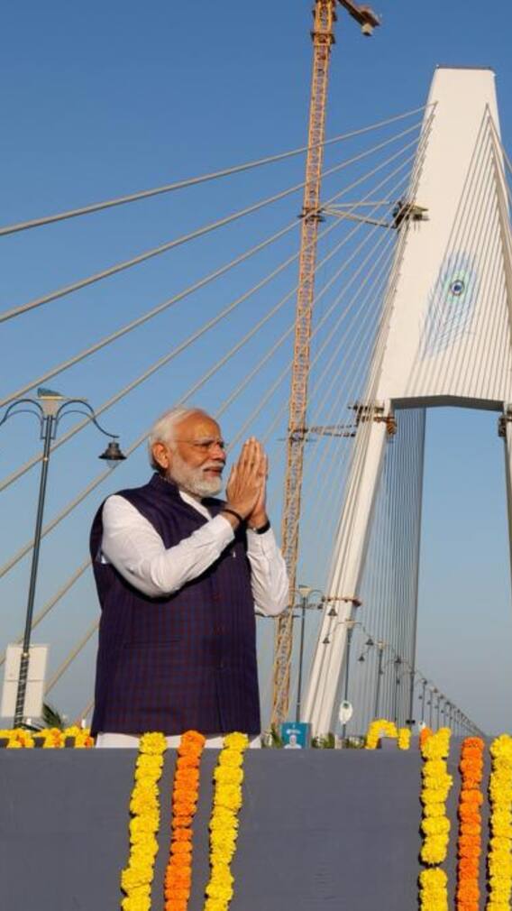 PM Modi Inaugurates Sudarshan Setu Bridge
