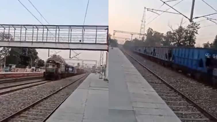 Goods train in Punjab travels 84 km without driver video goes viral డ్రైవర్ లేకుండానే దూసుకెళ్లిన గూడ్స్ ట్రైన్, 80 కిలోమీటర్ల తరవాత ఆపిన అధికారులు