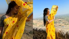 Gautami Patil : 'काजळ लावून आले मी आज...' पिवळ्या साडीत गौतमीचा झकास लूक!