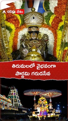 Tirumala: తిరుమలలో వైభవంగా పౌర్ణమి గరుడసేవ, మాడవీధుల్లో విహరించిన మలసయప్ప స్వామివారు