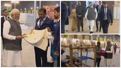 PM Modi Inaugurates Largest Textile Event Bharat Tex-2024 In Bharat Mandapam — IN PICS